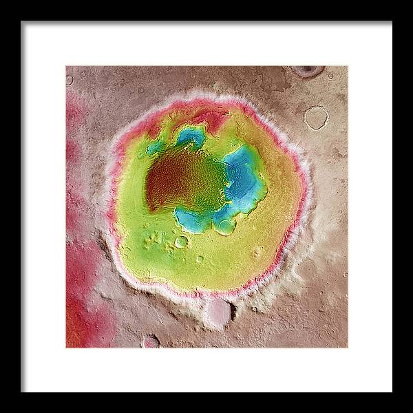 Planet Mars - detail / Art Photo - Framed Print