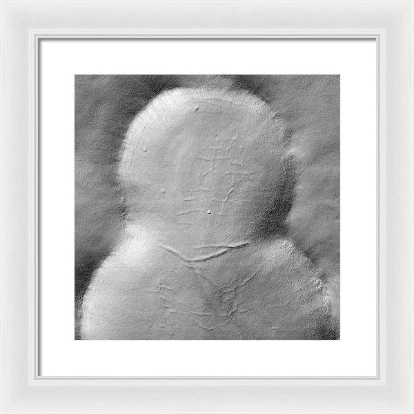 Planet Mars - detail / Art Photo - Framed Print