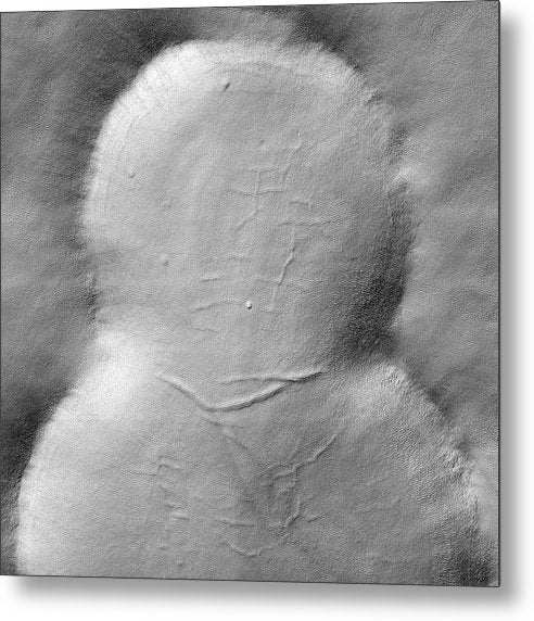 Planet Mars - detail / Art Photo - Metal Print