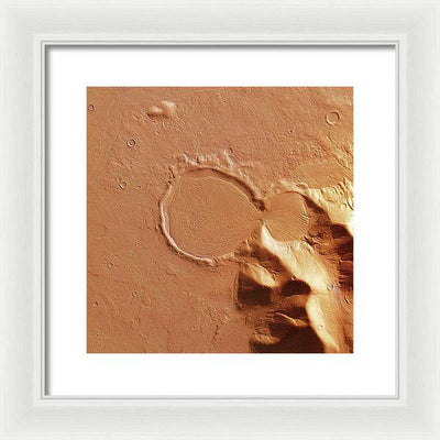 Planet Mars - detail #r100 / Art Photo - Framed Print