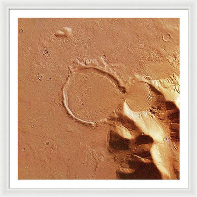 Planet Mars - detail #r100 / Art Photo - Framed Print