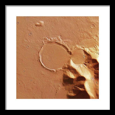 Planet Mars - detail #r100 / Art Photo - Framed Print