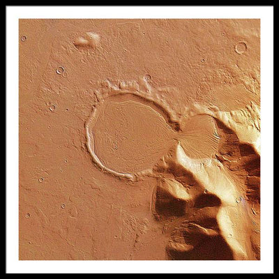 Planet Mars - detail #r100 / Art Photo - Framed Print