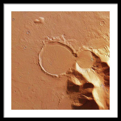 Planet Mars - detail #r100 / Art Photo - Framed Print