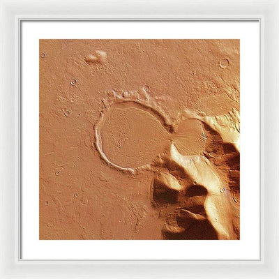 Planet Mars - detail #r100 / Art Photo - Framed Print