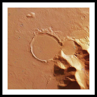 Planet Mars - detail #r100 / Art Photo - Framed Print