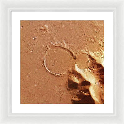 Planet Mars - detail #r100 / Art Photo - Framed Print