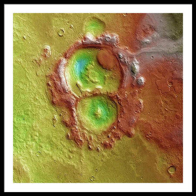 Planet Mars - detail #r102 / Art Photo - Framed Print