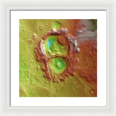 Planet Mars - detail #r102 / Art Photo - Framed Print