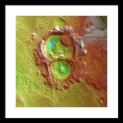 Planet Mars - detail #r102 / Art Photo - Framed Print