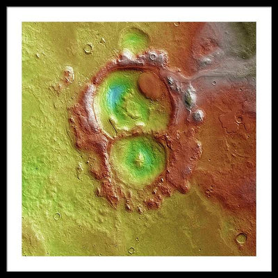 Planet Mars - detail #r102 / Art Photo - Framed Print