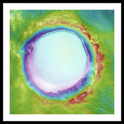 Planet Mars - detail #r104 / Art Photo - Framed Print