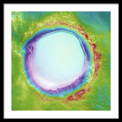 Planet Mars - detail #r104 / Art Photo - Framed Print