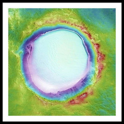 Planet Mars - detail #r104 / Art Photo - Framed Print