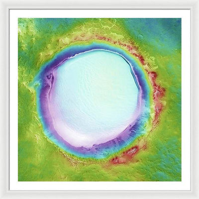 Planet Mars - detail #r104 / Art Photo - Framed Print