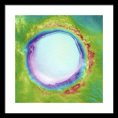 Planet Mars - detail #r104 / Art Photo - Framed Print