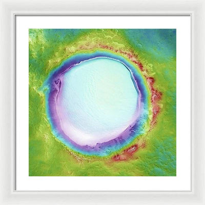 Planet Mars - detail #r104 / Art Photo - Framed Print