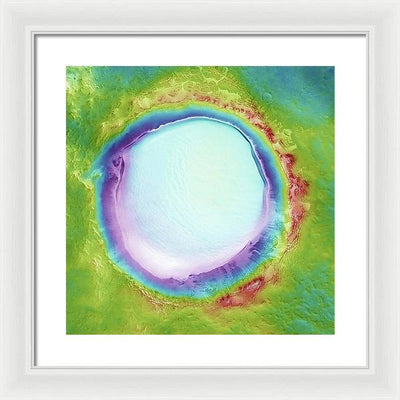 Planet Mars - detail #r104 / Art Photo - Framed Print