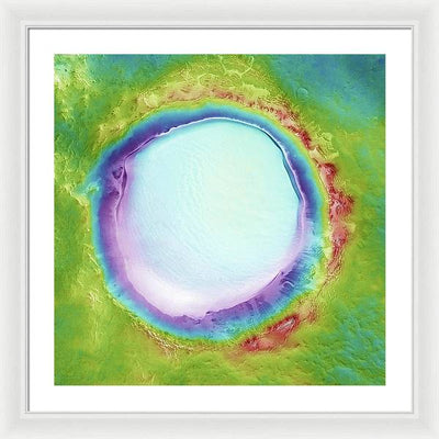 Planet Mars - detail #r104 / Art Photo - Framed Print