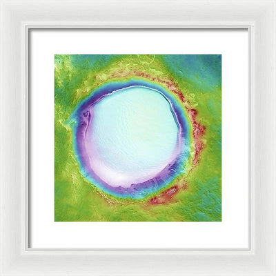 Planet Mars - detail #r104 / Art Photo - Framed Print