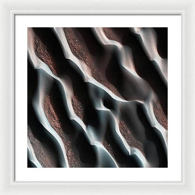 Planet Mars - detail #r29 / Art Photo - Framed Print