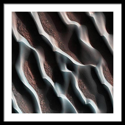 Planet Mars - detail #r29 / Art Photo - Framed Print