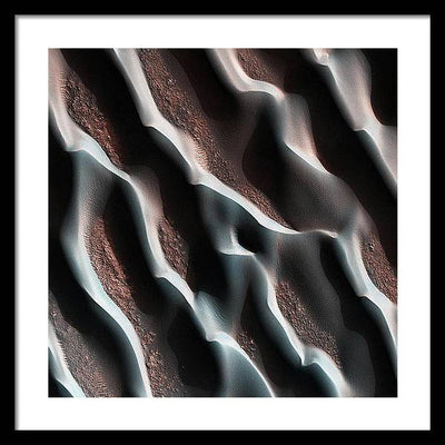 Planet Mars - detail #r29 / Art Photo - Framed Print