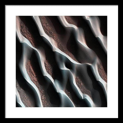 Planet Mars - detail #r29 / Art Photo - Framed Print