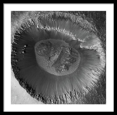 Planet Mars - detail #r36 / Art Photo - Framed Print