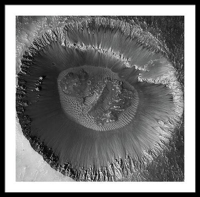 Planet Mars - detail #r36 / Art Photo - Framed Print