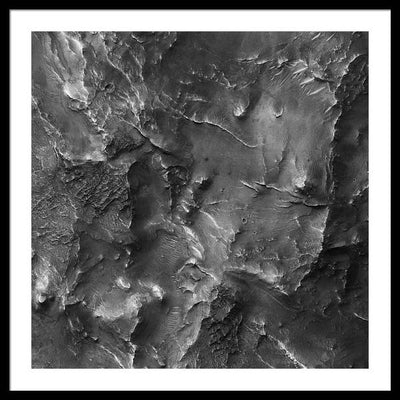 Planet Mars - detail #r58 / Art Photo - Framed Print