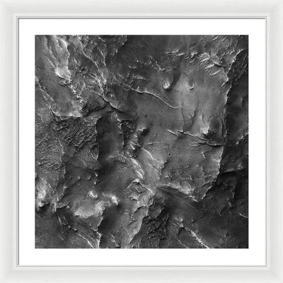 Planet Mars - detail #r58 / Art Photo - Framed Print