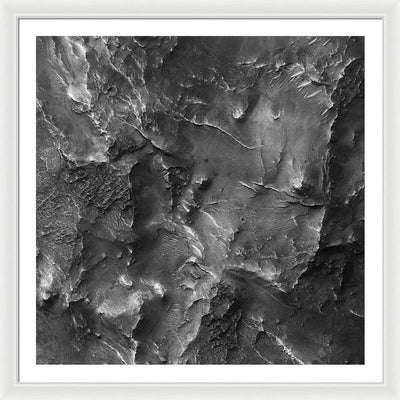 Planet Mars - detail #r58 / Art Photo - Framed Print