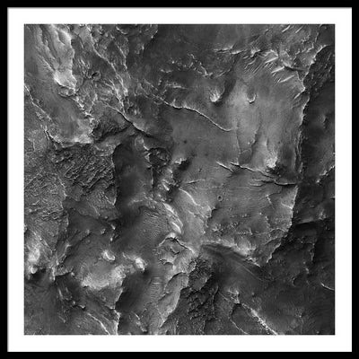 Planet Mars - detail #r58 / Art Photo - Framed Print