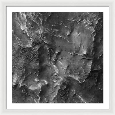 Planet Mars - detail #r58 / Art Photo - Framed Print