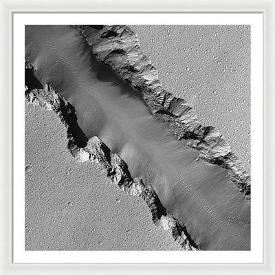 Planet Mars - detail #r64 / Art Photo - Framed Print