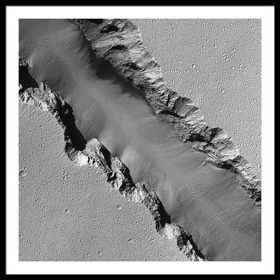 Planet Mars - detail #r64 / Art Photo - Framed Print