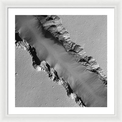 Planet Mars - detail #r64 / Art Photo - Framed Print