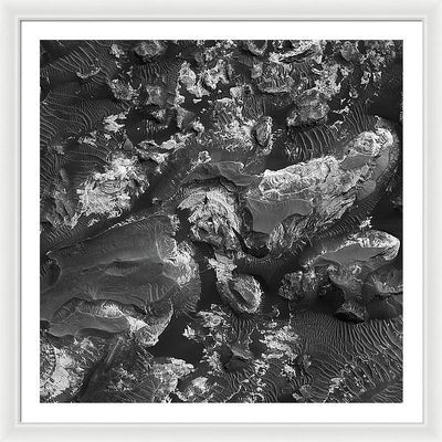 Planet Mars - detail #r68 / Art Photo - Framed Print