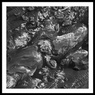 Planet Mars - detail #r68 / Art Photo - Framed Print