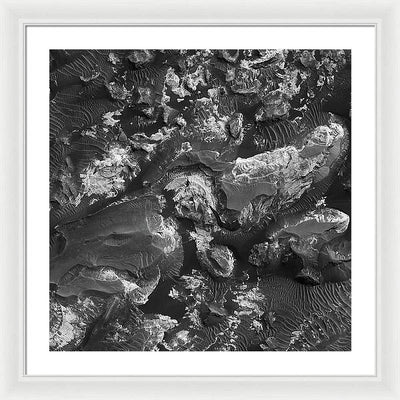 Planet Mars - detail #r68 / Art Photo - Framed Print