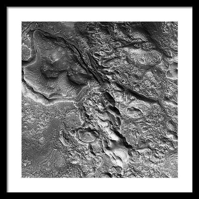 Planet Mars - detail #r78 / Art Photo - Framed Print