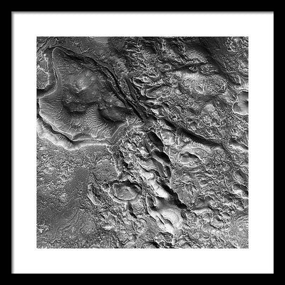 Planet Mars - detail #r78 / Art Photo - Framed Print