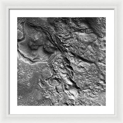 Planet Mars - detail #r78 / Art Photo - Framed Print