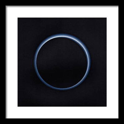 Pluto's Blue Sky / Art Photo - Framed Print