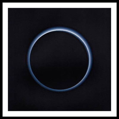 Pluto's Blue Sky / Art Photo - Framed Print