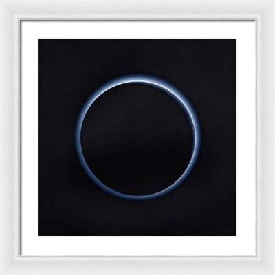 Pluto's Blue Sky / Art Photo - Framed Print