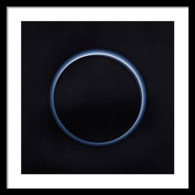 Pluto's Blue Sky / Art Photo - Framed Print