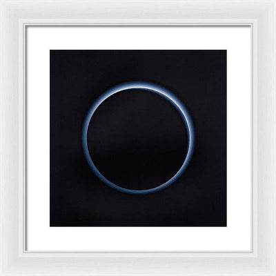 Pluto's Blue Sky / Art Photo - Framed Print