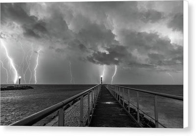 Port la Nouvelle, France, Black and White / Art Photo - Canvas Print